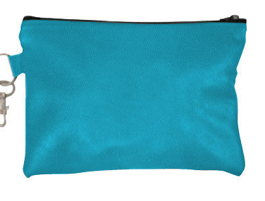 Turquoise American Leather Golf Reef Zip Pouch