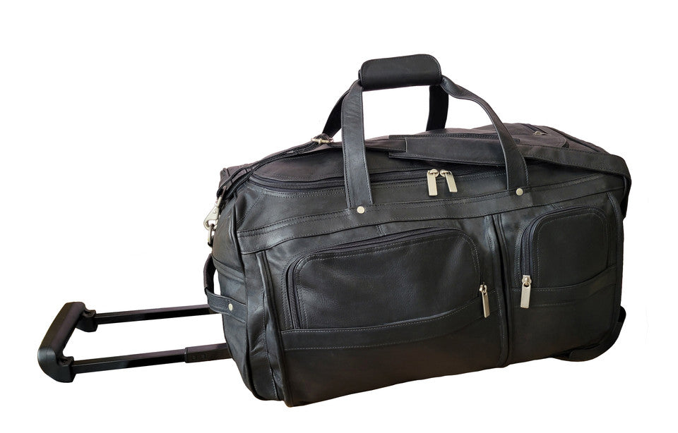 20" Wheeled Duffel Bag in Colombian Leather