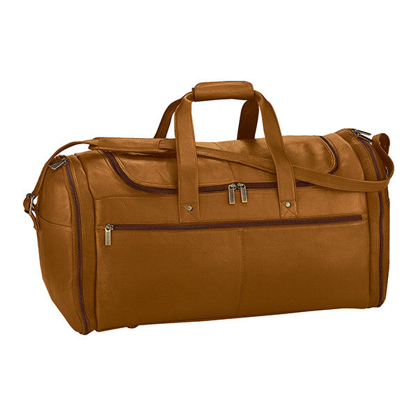 Extra Large Tan Colombian Leather Duffel Bag