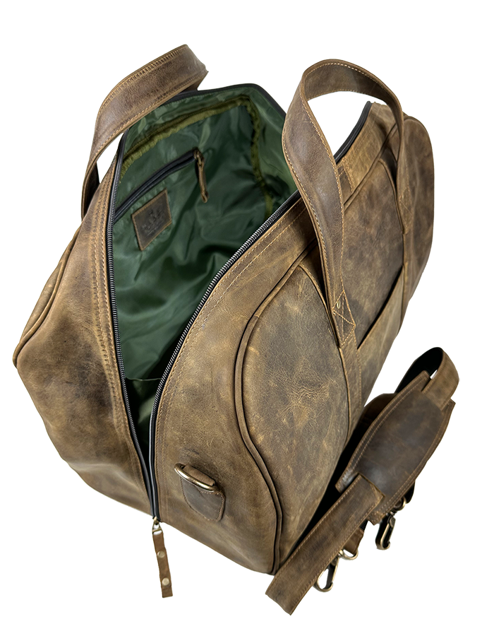 Country Club Duffel Bag in Crazy Horse Leather 4