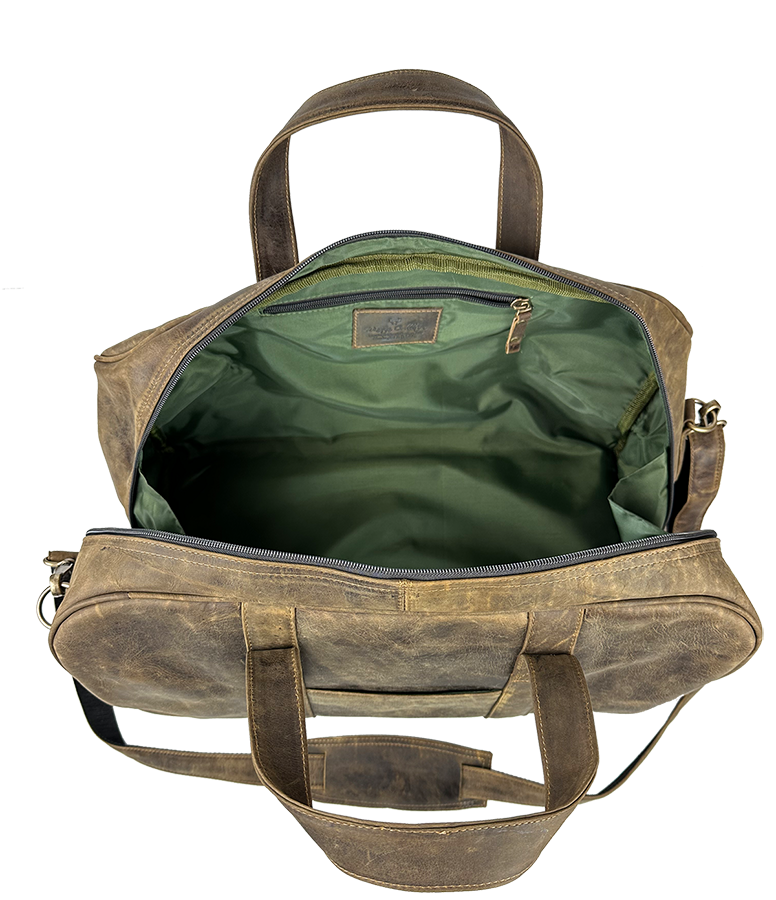Country Club Duffel Bag in Crazy Horse Leather 5