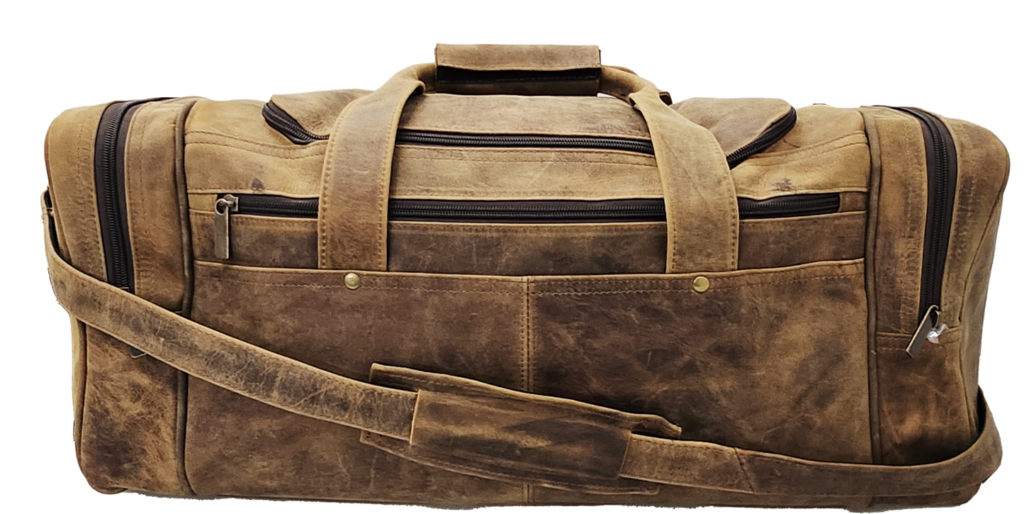 Large Sport Duffel Bag in Crazy Horse Leather