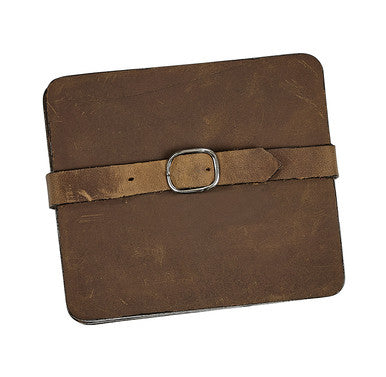 Square Coaster Set, Crazy Horse Leather