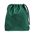 Drawstring Player's Pouch in Leatherette - Kelly Green