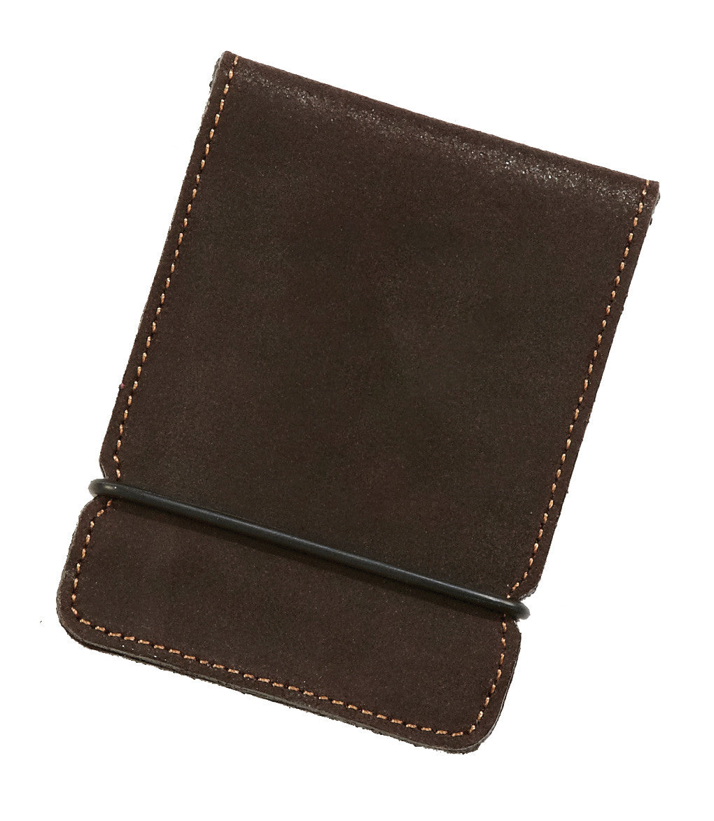 Distressed Brown Colombian Leather Cash Cover