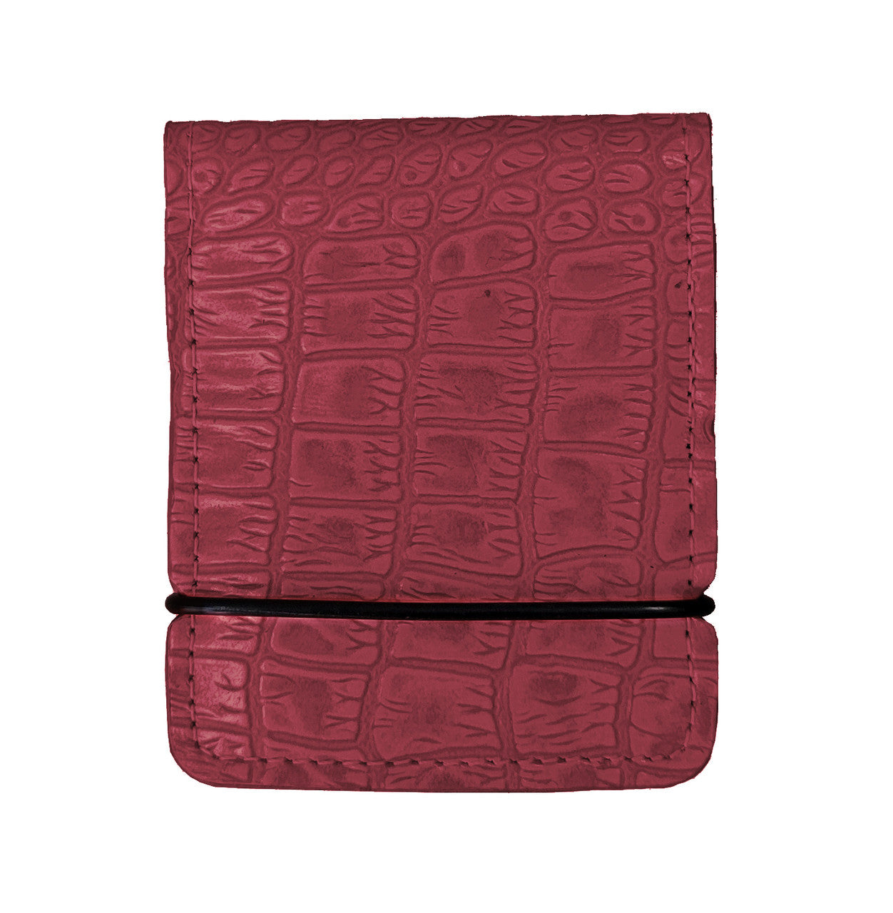 Cash Cover Ferrari Red Gator Print Leather