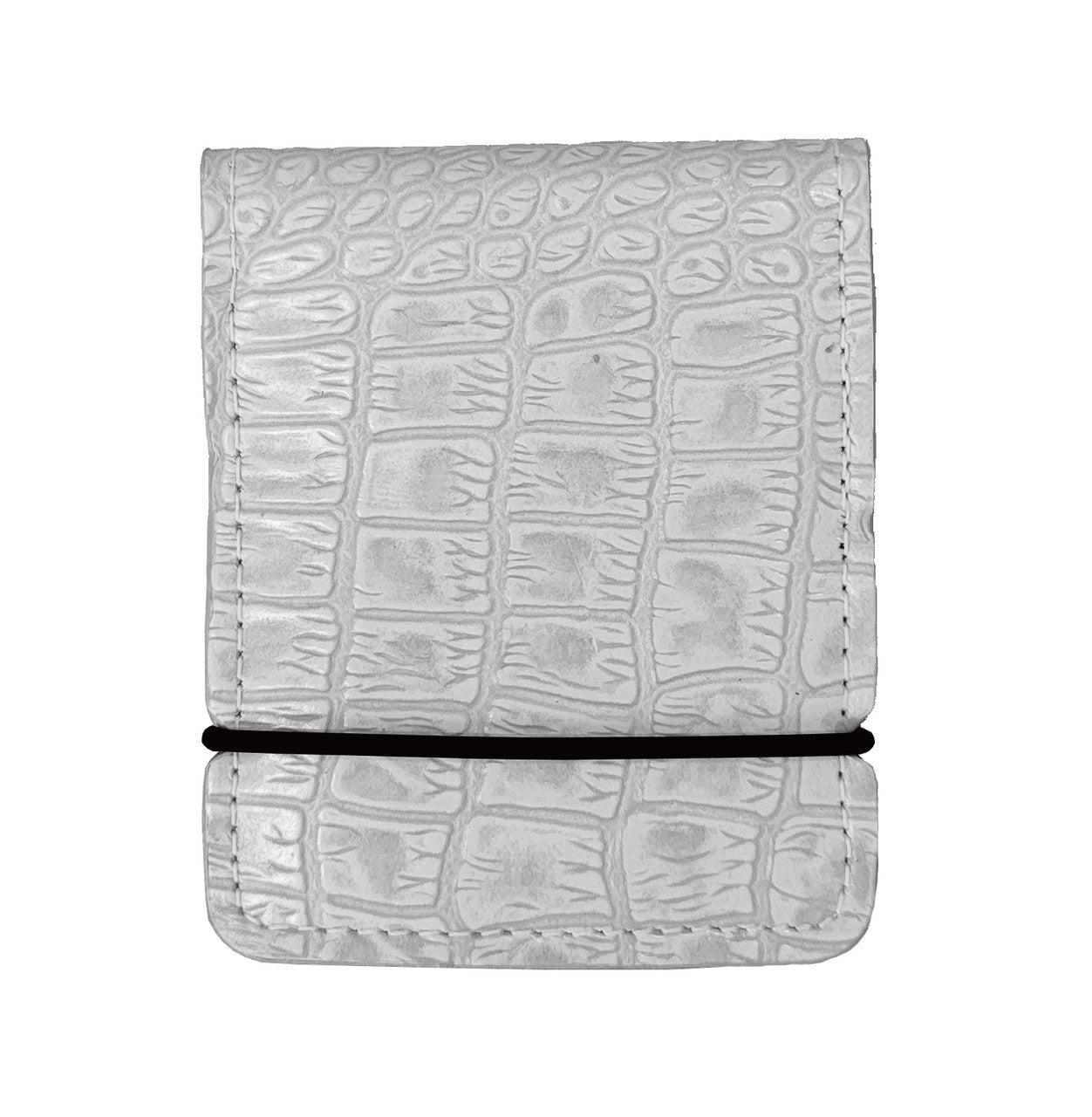 Cash Cover Grey Gator Print Leather