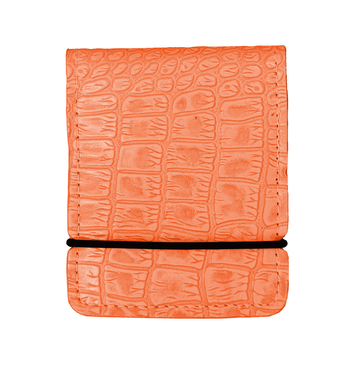 Cash Cover Orange Gator Print Leather