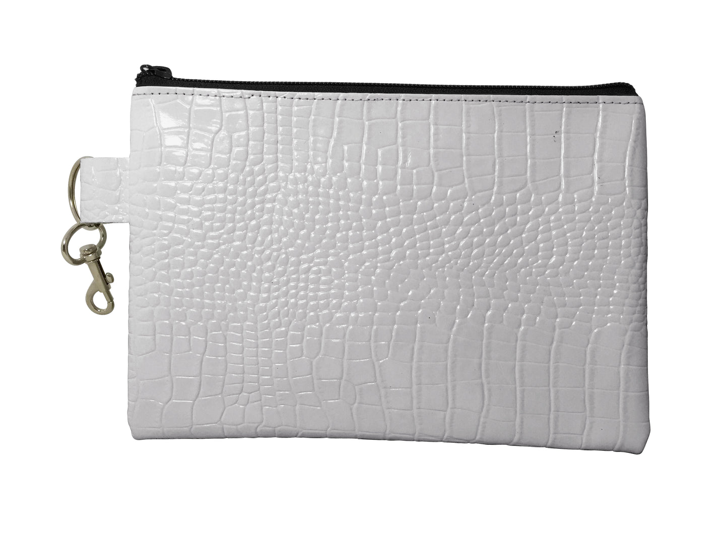 The Reef Zip Pouch, Gator Print Leather