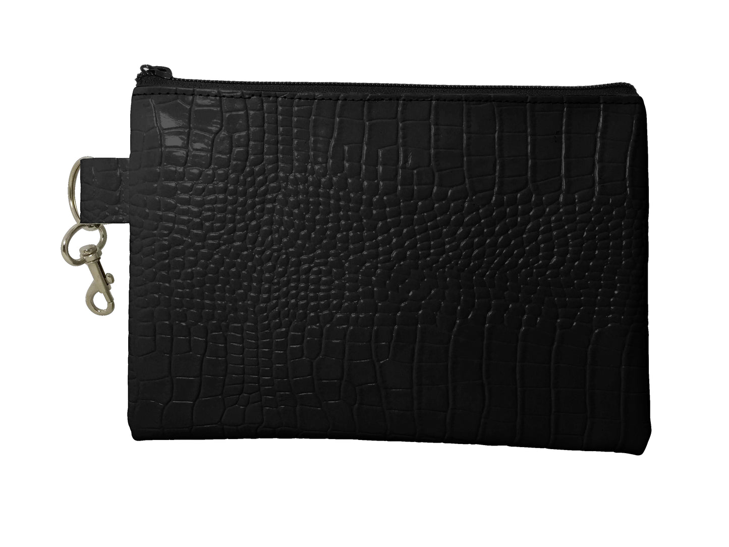 The Reef Zip Pouch, Gator Print Leather