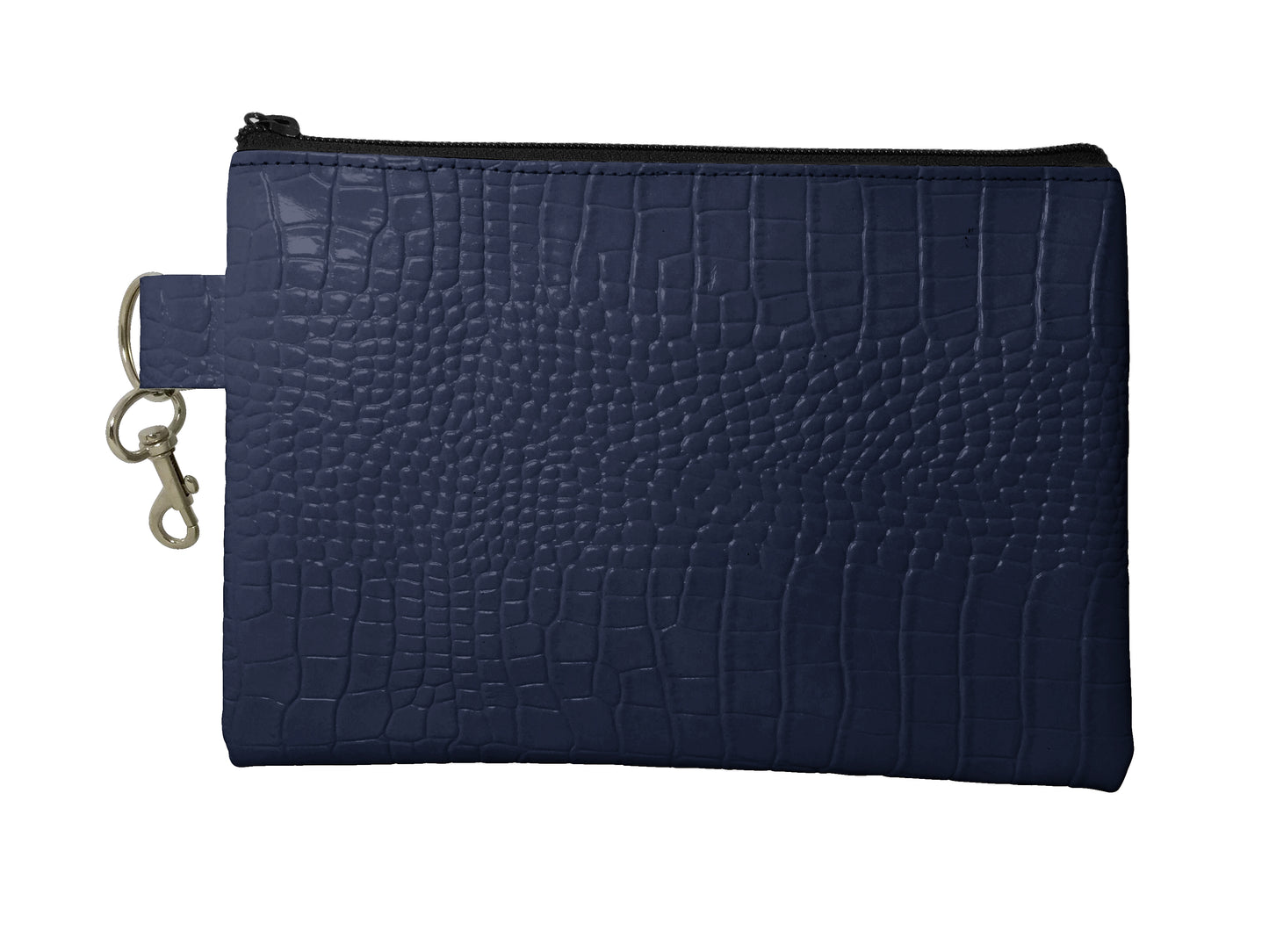 The Reef Zip Pouch, Gator Print Leather