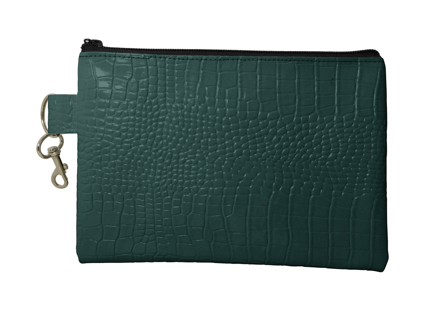 The Reef Zip Pouch, Gator Print Leather