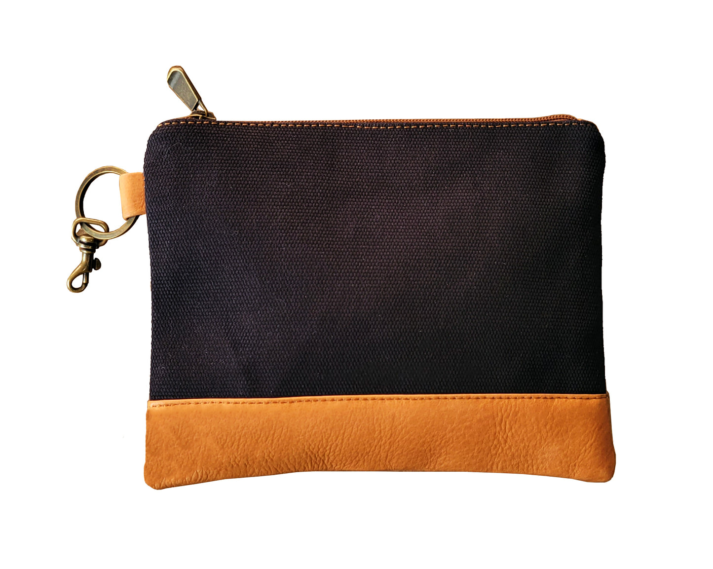 The Reef Zip Pouch, Canvas with Colombian Leather trim