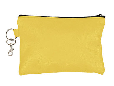 Yellow American Leather Golf Reef Zip Pouch