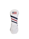 USA Flag Three Stripe Leather Headcovers - Fairway