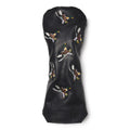 Flying Mallard Ducks Leather Headcovers - Driver - Black