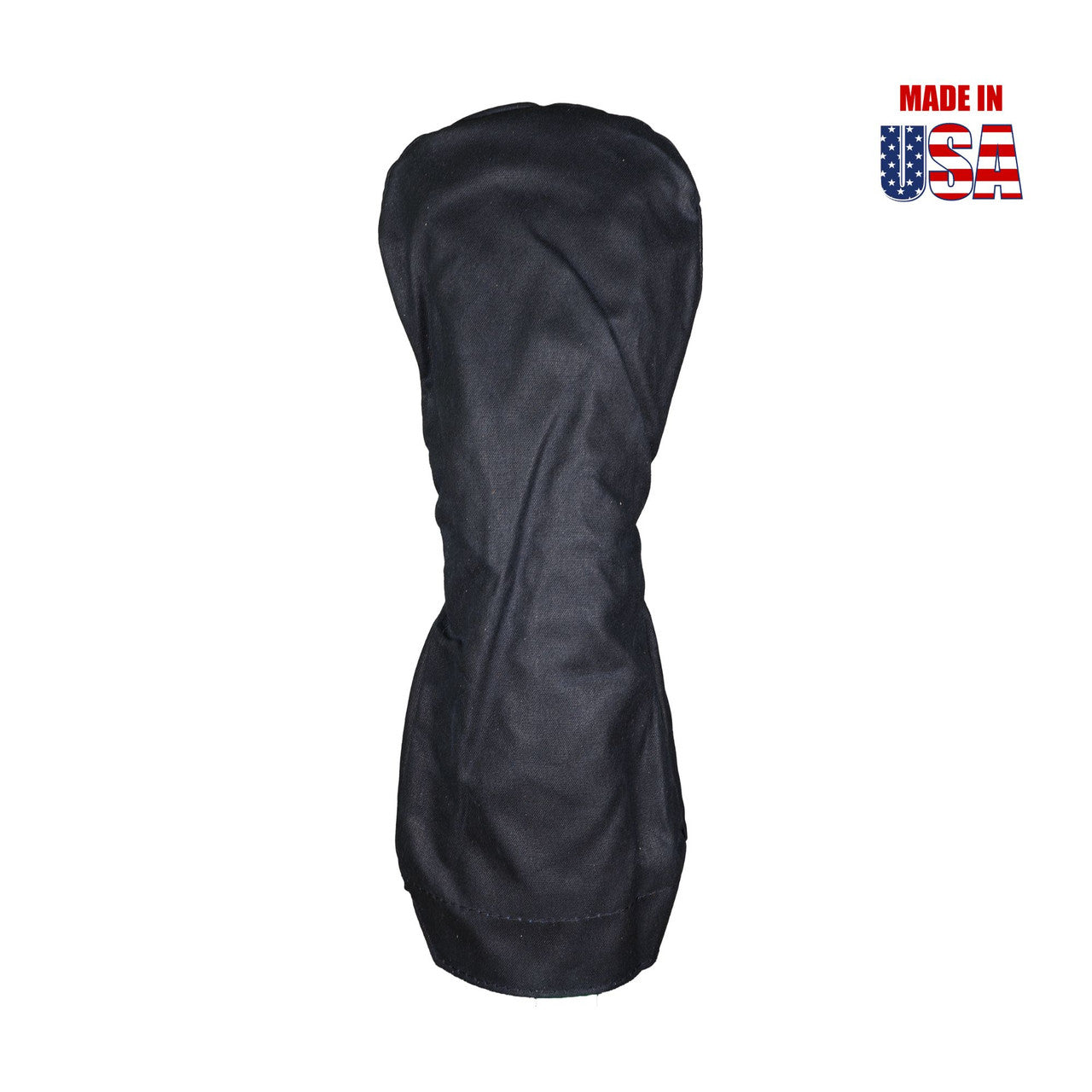 Solid Black Waxed Canvas Golf Headcovers 2