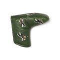 Flying Mallard Pullup Leather Blade Putter Cover - Forest Green