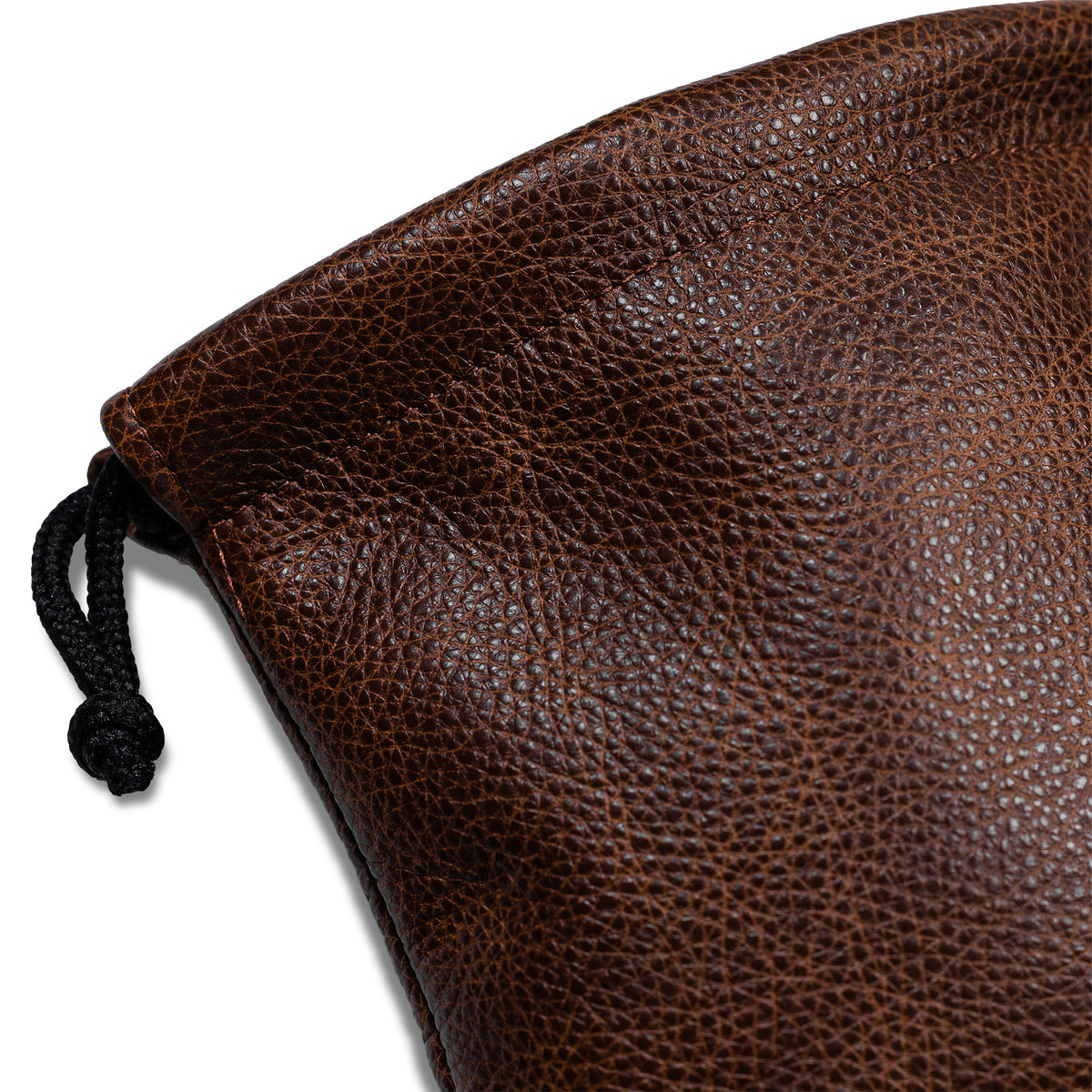 Drawstring Player's Pouch in Torino Leather
