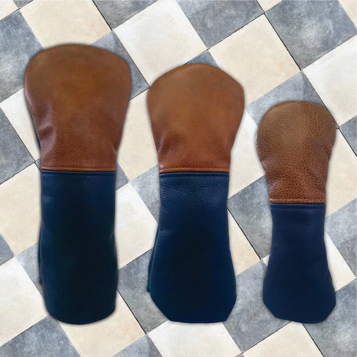 French Seam Italian Torino Leather Headcovers