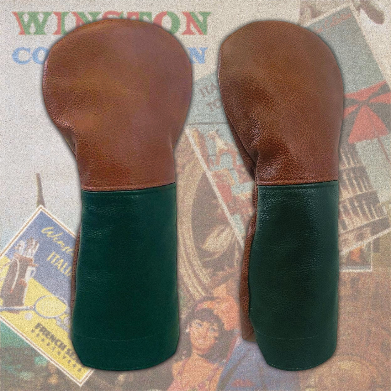 French Seam Italian Torino Leather Headcovers