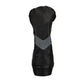 Stymie Stripe Traditional Leather Golf Headcovers - Driver - Black with Grey V-Stripe