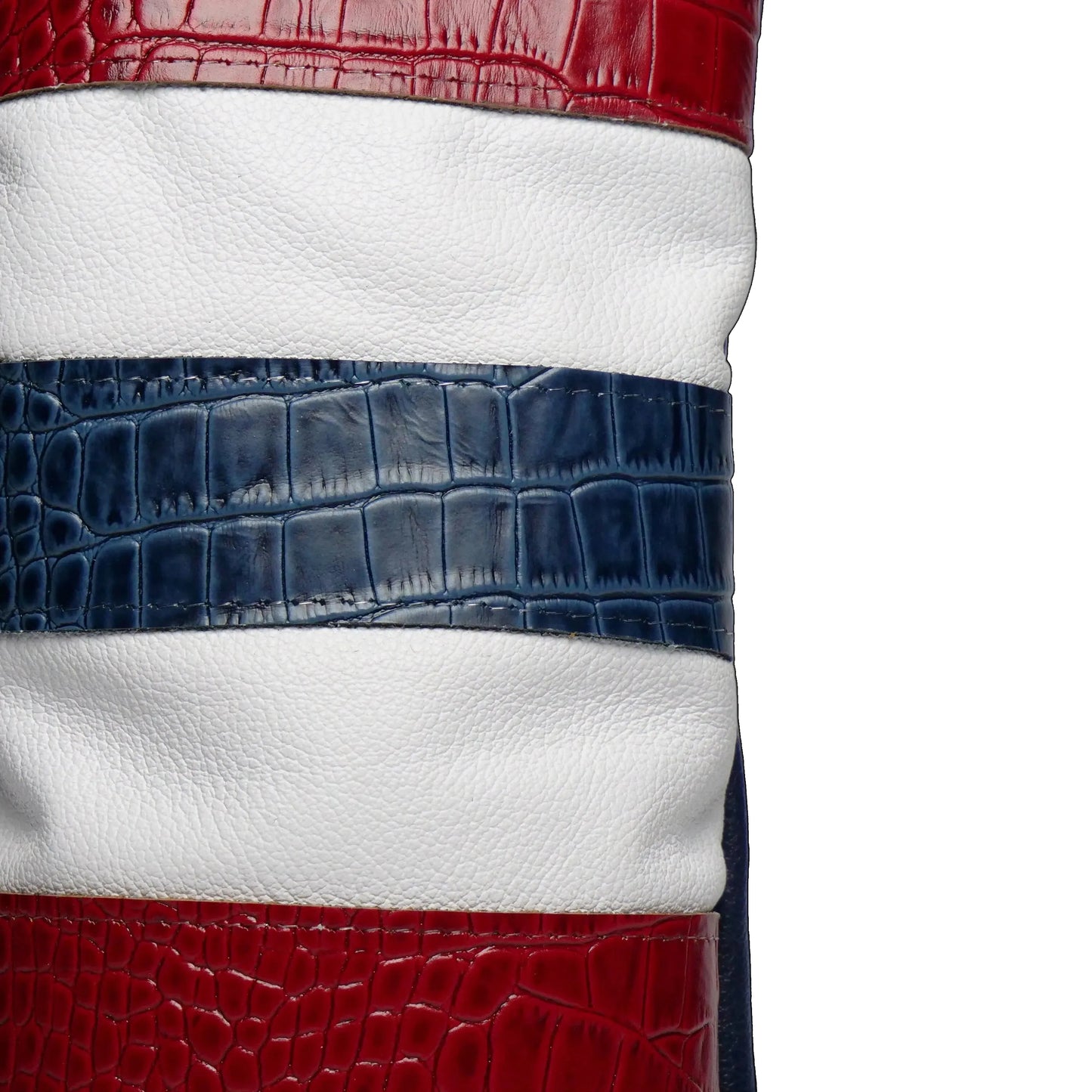 USA Flag Gator Signature Stripe Gator Leather Driver Headcover - Winston Collection