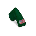 Classic American Flag Blade Leather Putter Covers - Kelly Green