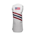USA Flag Three Stripe Leather Headcovers - Winston Collection