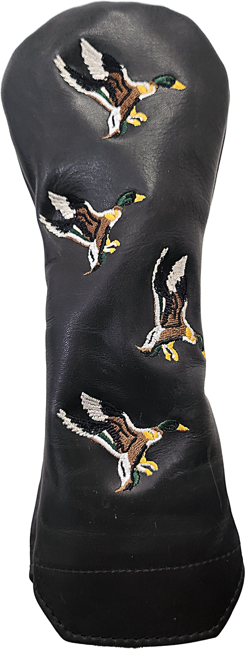 Flying Mallards Pull-Up Leather Hybrid Headcover Black