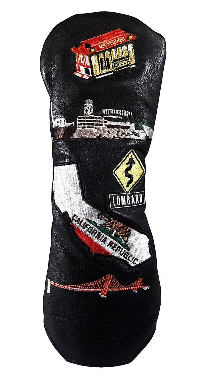 San Francisco Mural Headcovers Black Fairway
