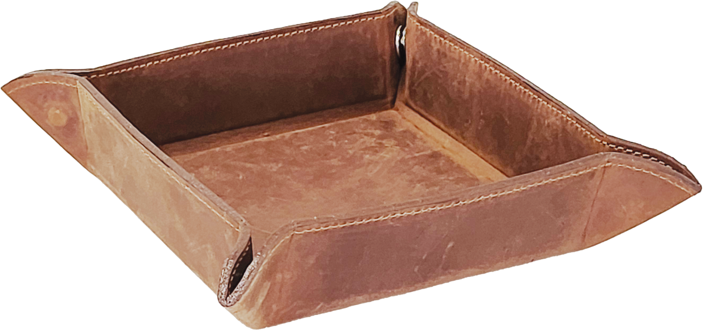 Stash Tray, Crazy Horse Leather