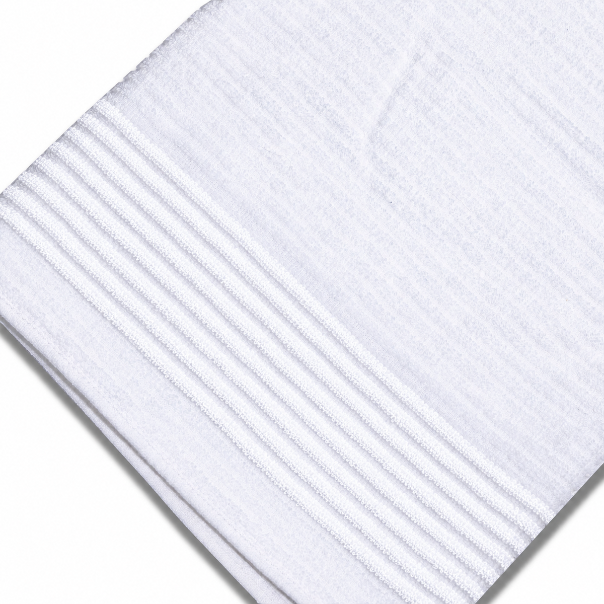 Golf Tour Towels with Stripes - All White