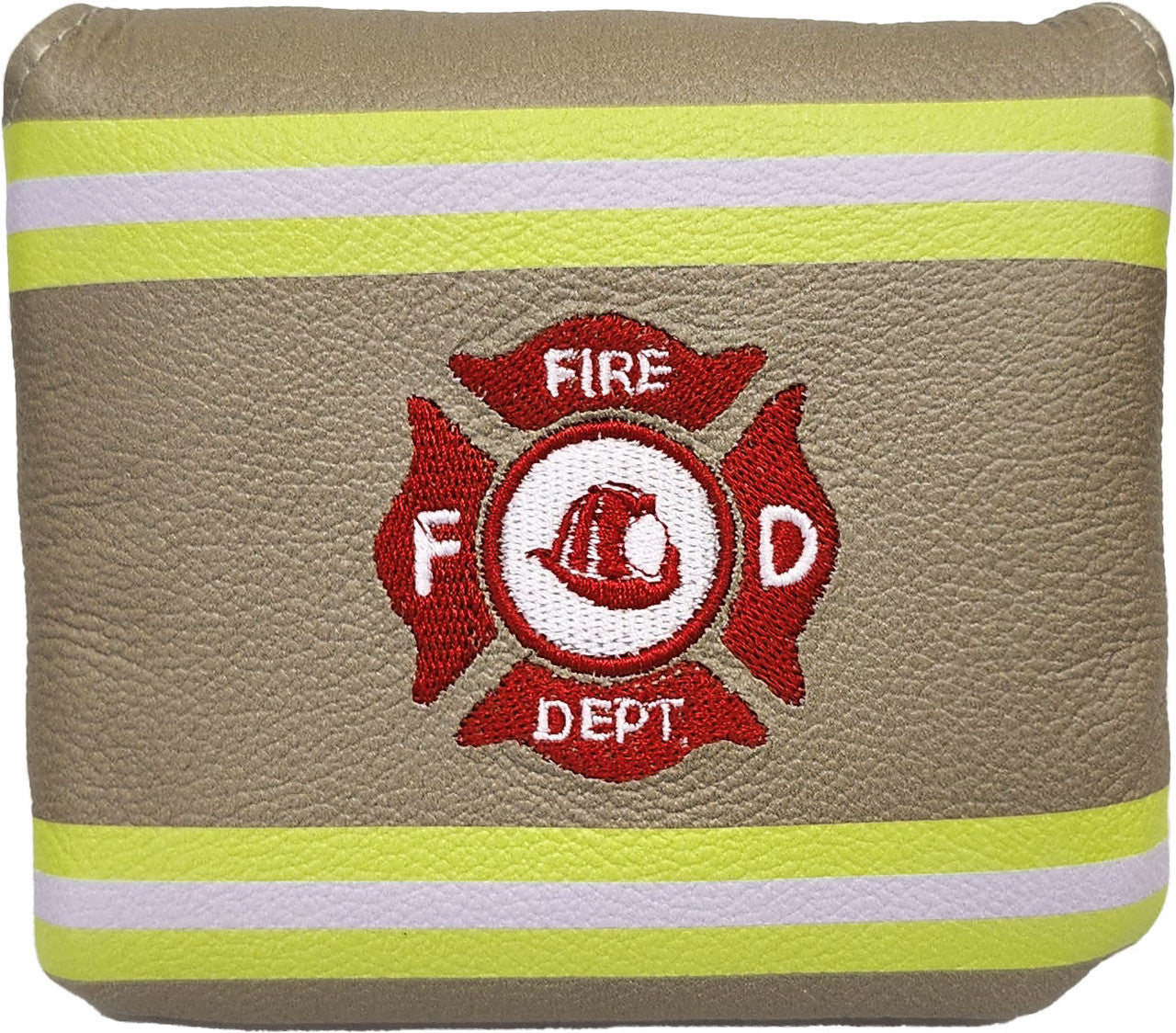 Fire Fighter Universal Mallet Leather Putter Cover-top view