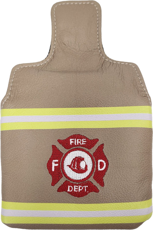 Fire Fighter Universal Mallet Leather Putter Cover-open view