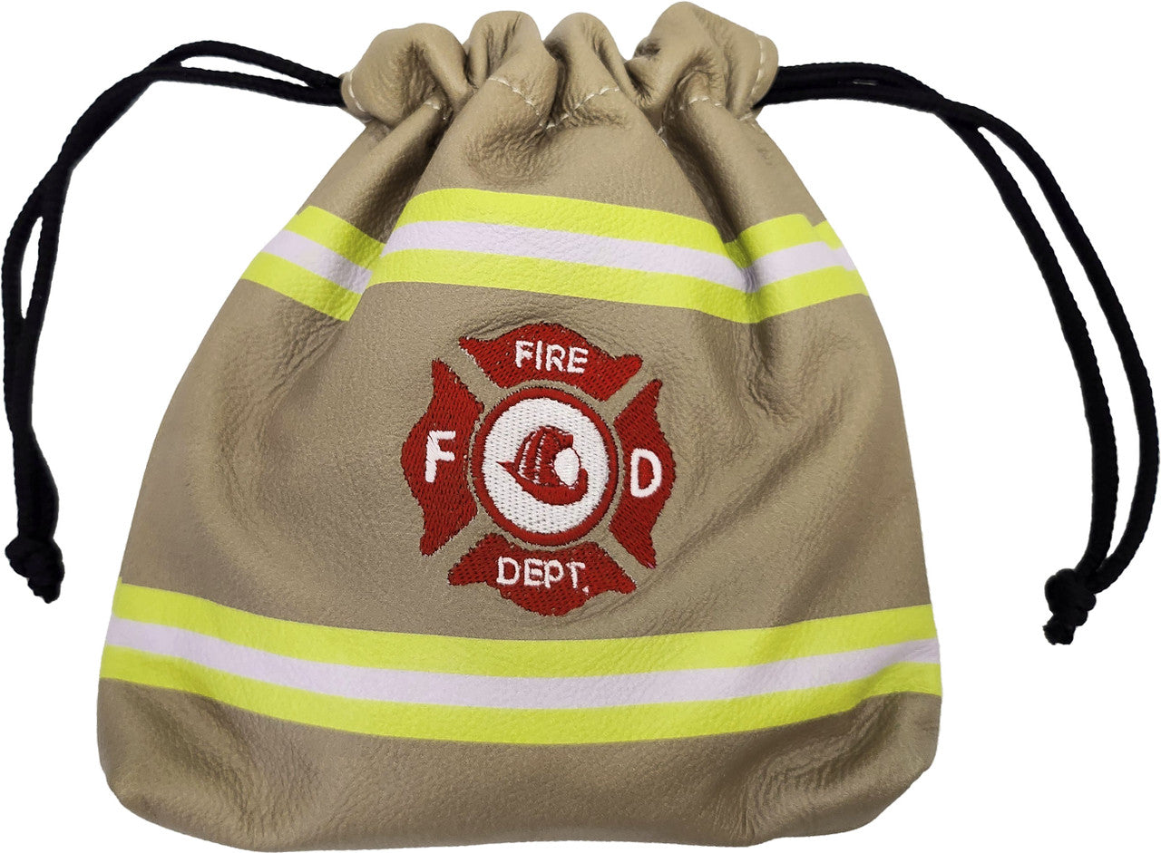 Fire Fighter Leather Golf Accessory Pouch