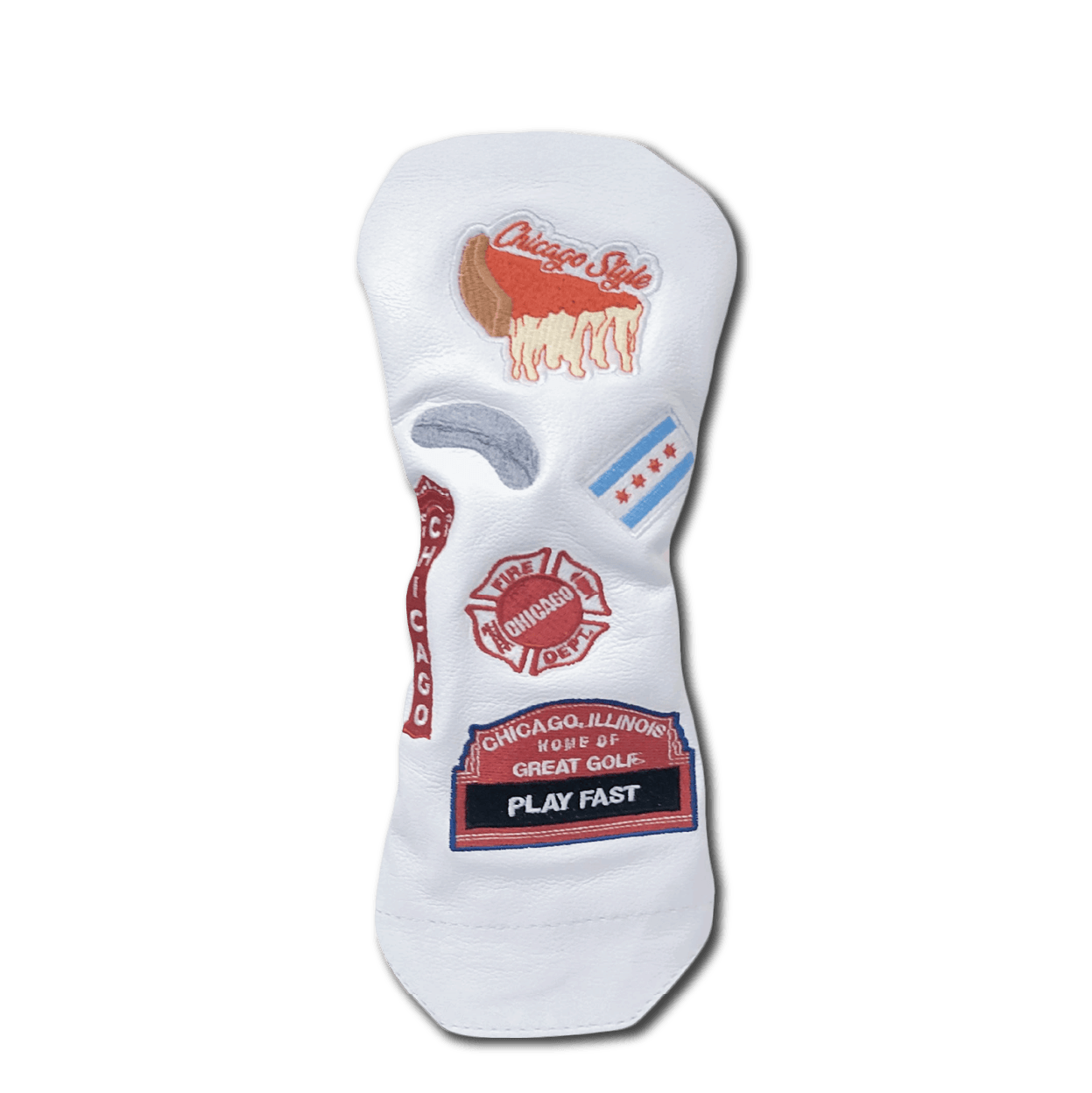 Chicago Cub Style Mural Leather Golf Headcovers