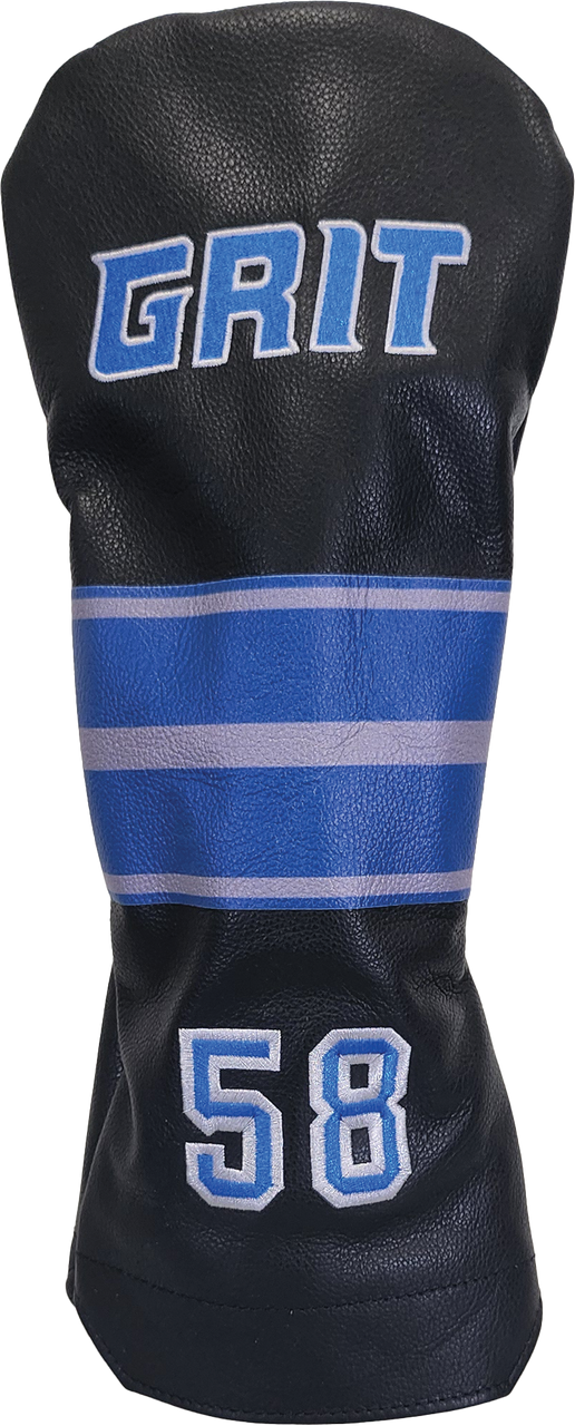 Detroit Grit Black Leather Driver Headcover #58