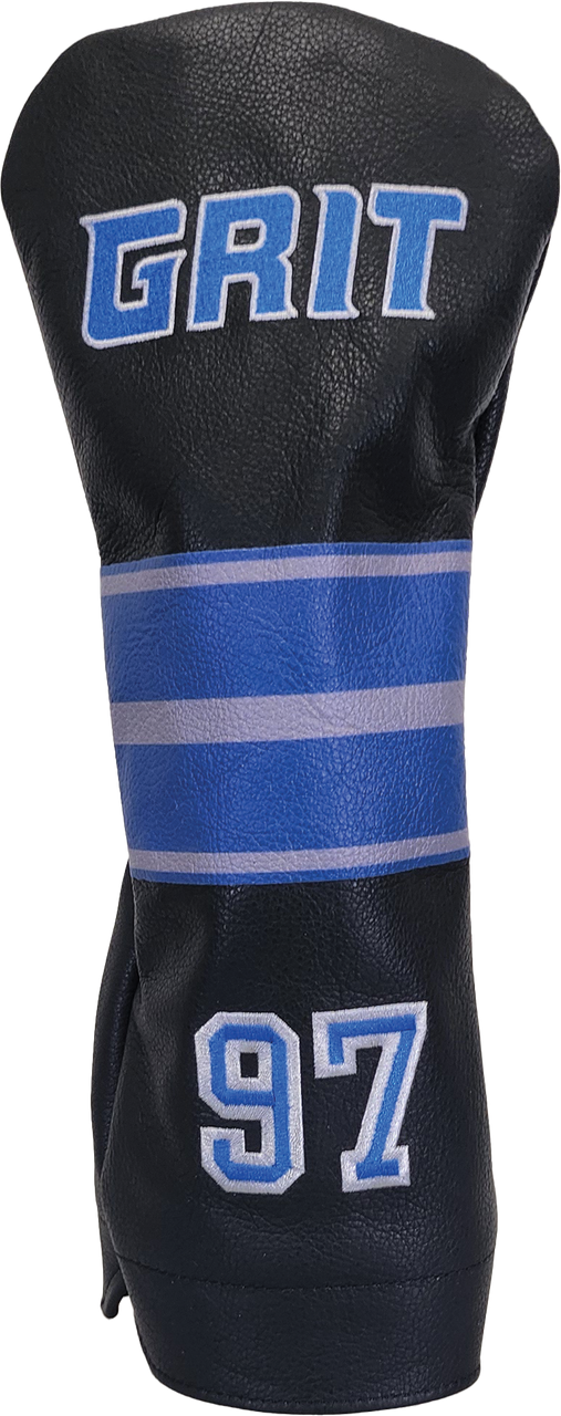 Detroit Grit Black Leather Driver Headcover #97