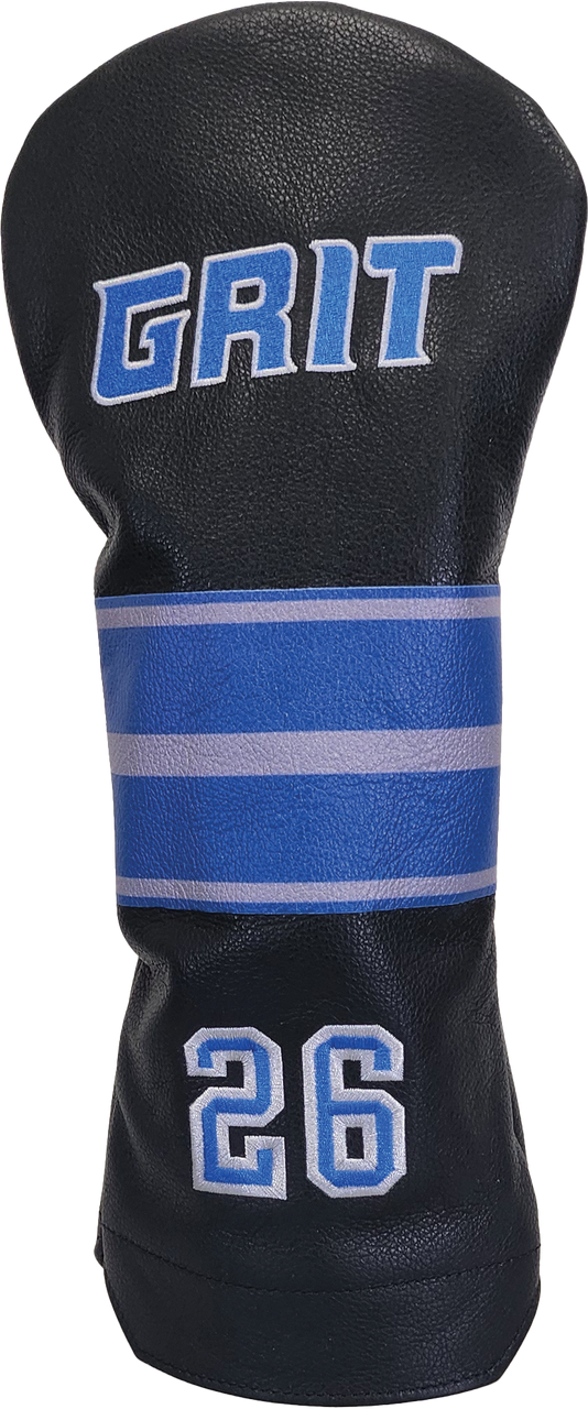 Detroit Grit Black Leather Driver Headcover #26