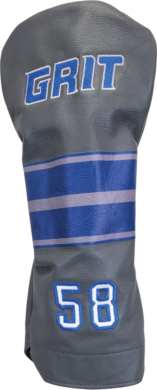 Detroit Grit Gray Leather Driver Headcover #58