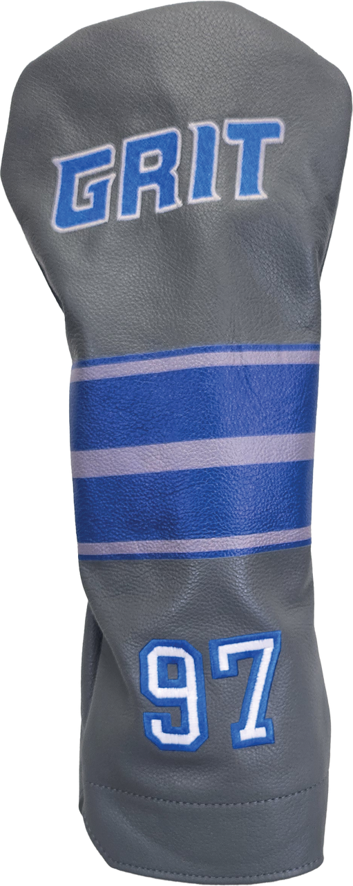 Detroit Grit Gray Leather Driver Headcover #97