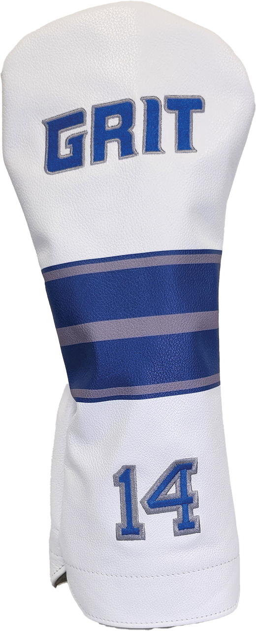 Detroit Grit White Leather Driver Headcover #14