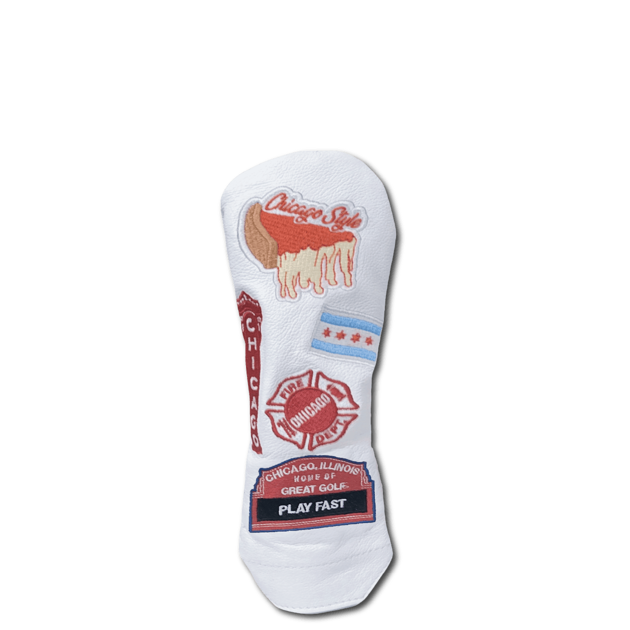 Chicago Cub Style Mural Leather Golf Headcovers