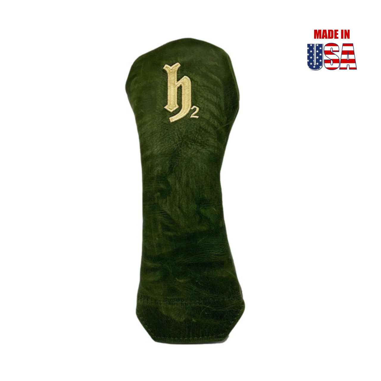 Hybrid H2 Forest Green Pull-Up Leather with White Embroidery