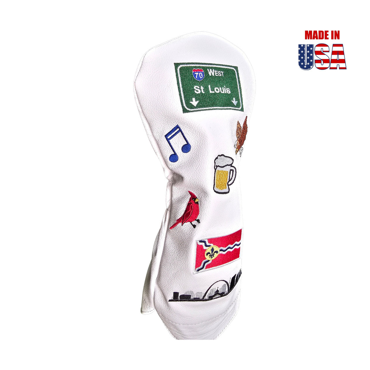 St. Louis Mural Headcover White Profile 8 Winstoncollection.com