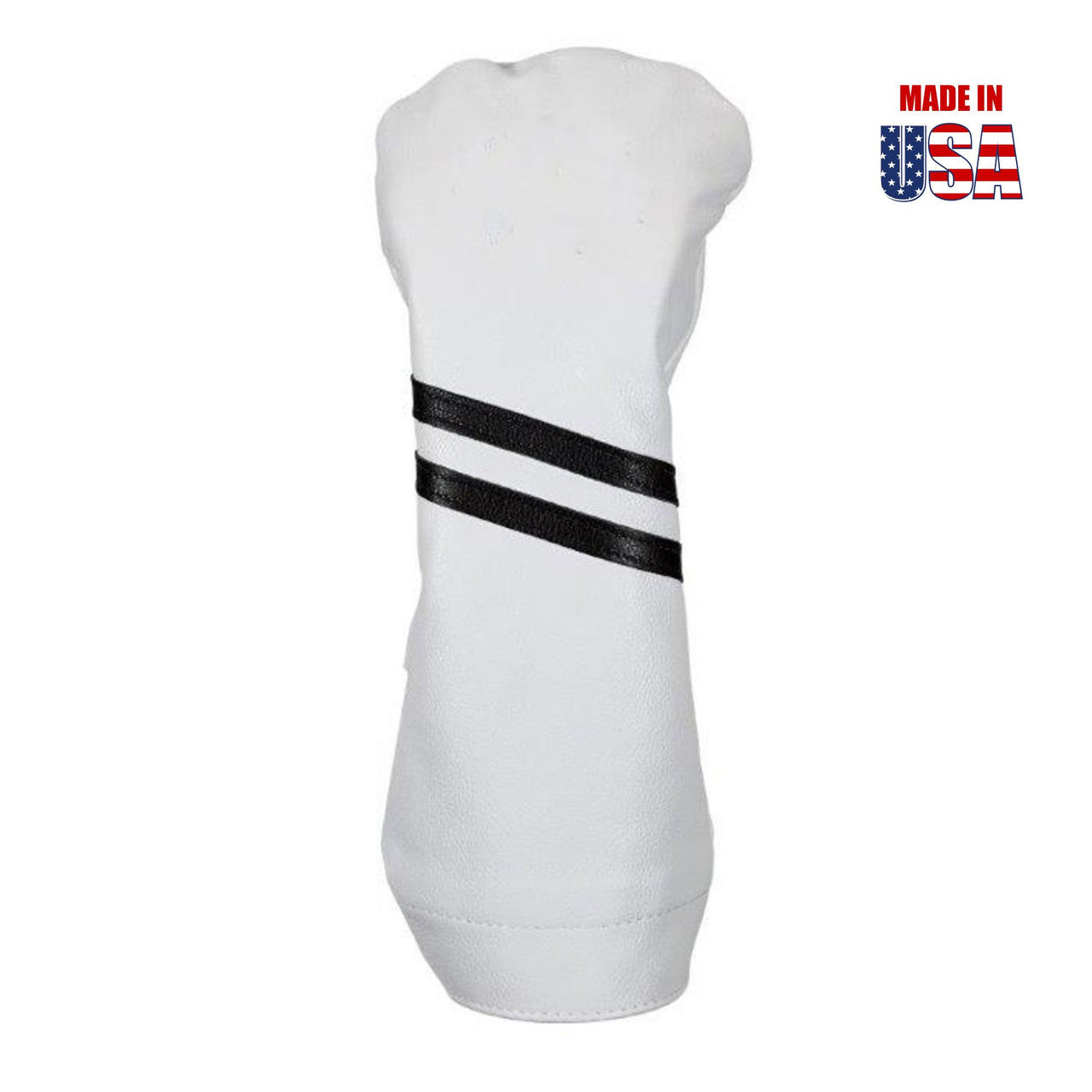 White with Black Stripe