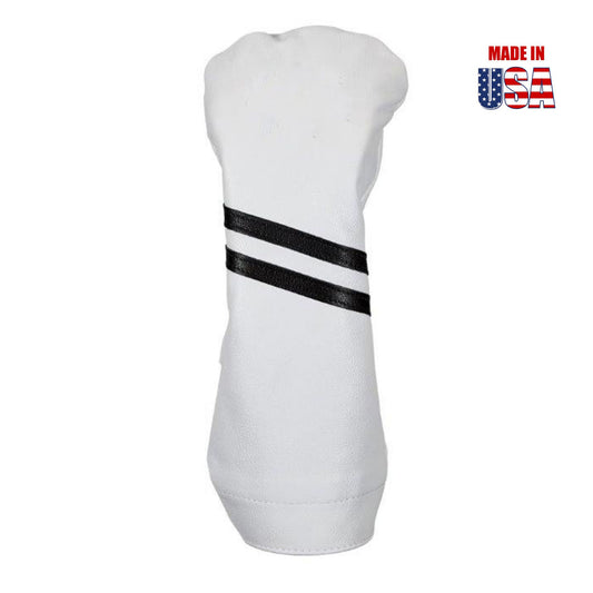 White with Black Stripe