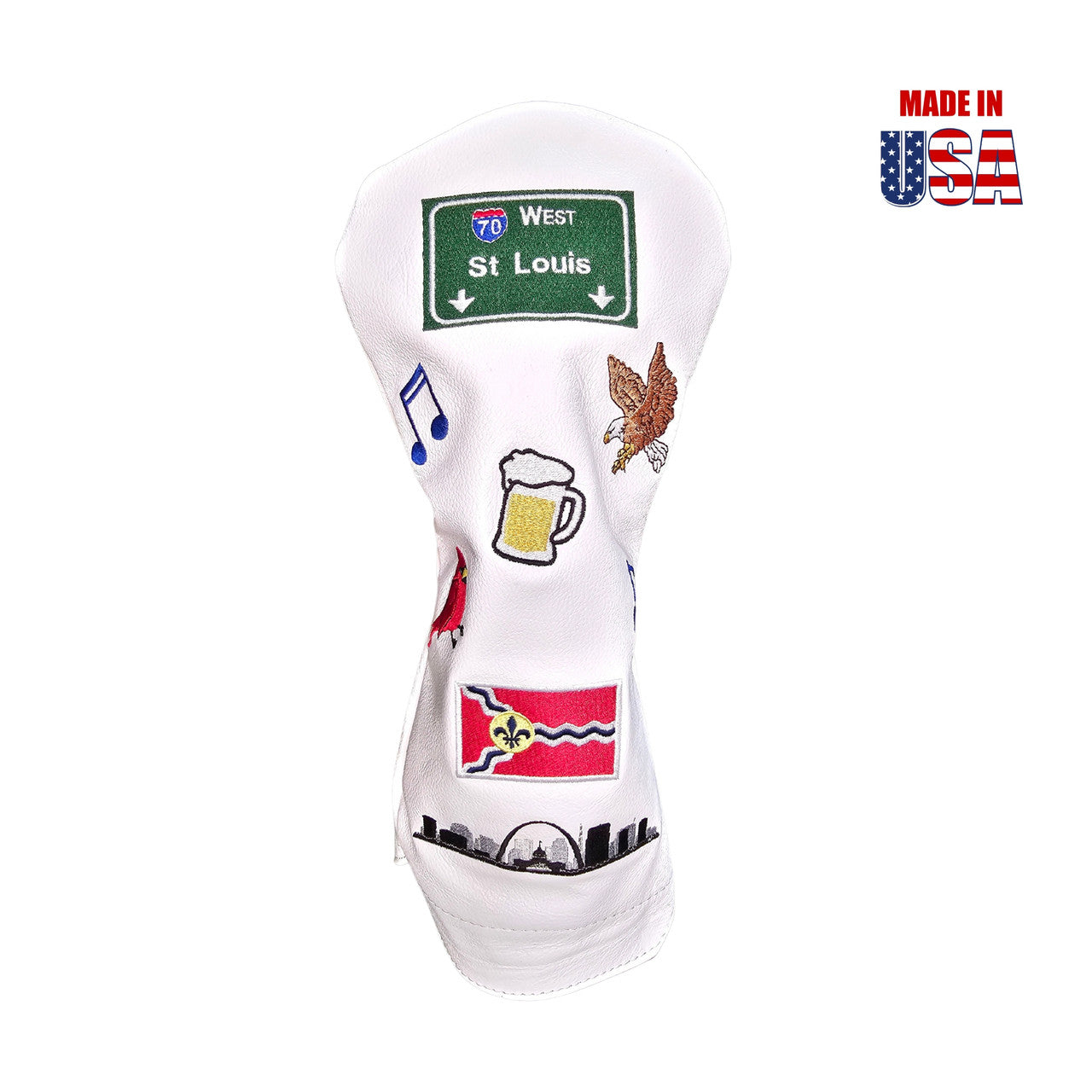 St. Louis Mural Headcover White Front 7 Winstoncollection.com