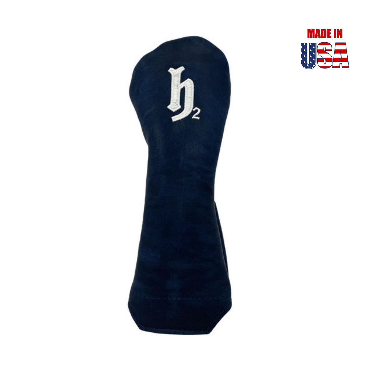 Hybrid H1 Navy Blue Pull-Up Leather with White Embroidery
